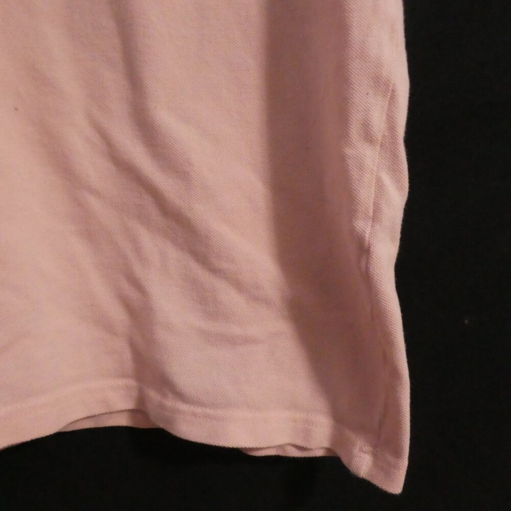 Lacoste Light Pink Polo Shirt with Green Croc Logo - Picture 8 of 13
